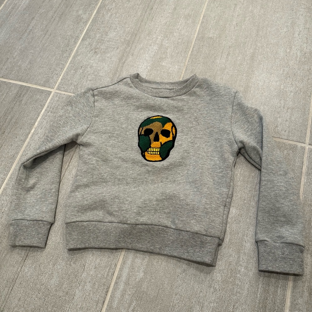 Hudson Boy’s Dexter Skull Sweatshirt -Little Kid